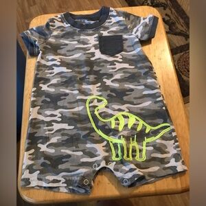 Child Of Mine By Carter's Baby Boy Short Sleeve 1 piece Romper 18 months-gray